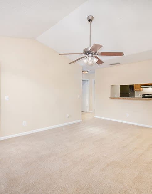 Living room at Coopers Hawk luxury apartment homes in Jacksonville, FL