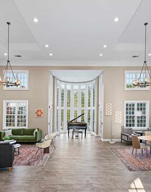 Clubhouse at MAA Preserve luxury apartment homes in Raleigh, NC