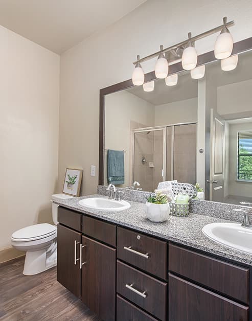 Bathroom at MAA Bulverde luxury apartment homes in San Antonio, TX