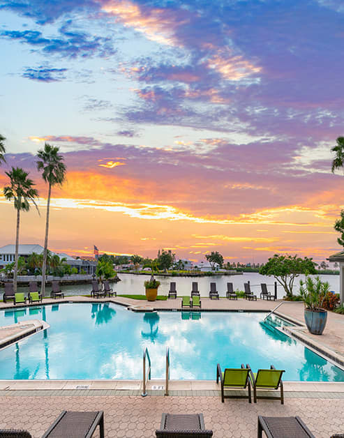 Pool at MAA Rocky Point luxury apartment homes in Tampa, FL