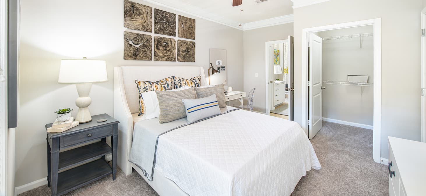 Bedroom at MAA Brookwood luxury apartment homes in Atlanta, GA