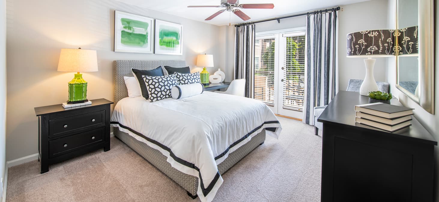 Bedroom at MAA Chastain luxury apartment homes in Atlanta, GA