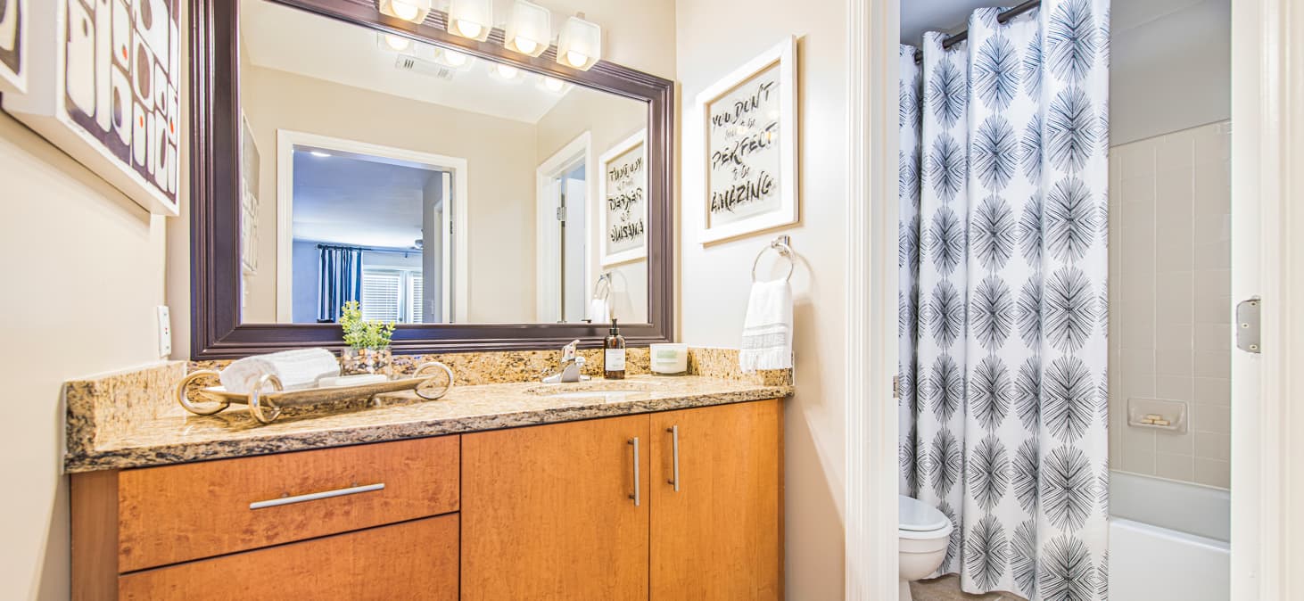 Bathroom at MAA Chastain luxury apartment homes in Atlanta, GA