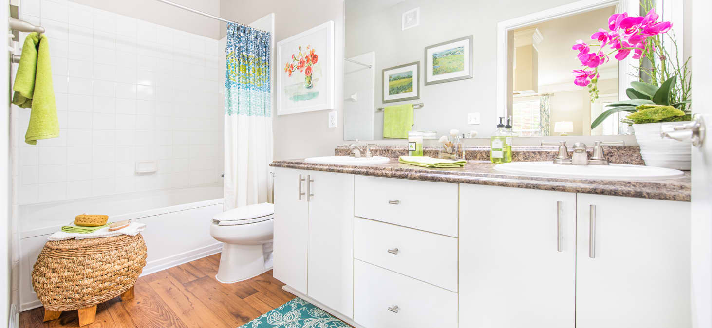 Bathroom at MAA Prescott luxury apartment homes in Atlanta, GA