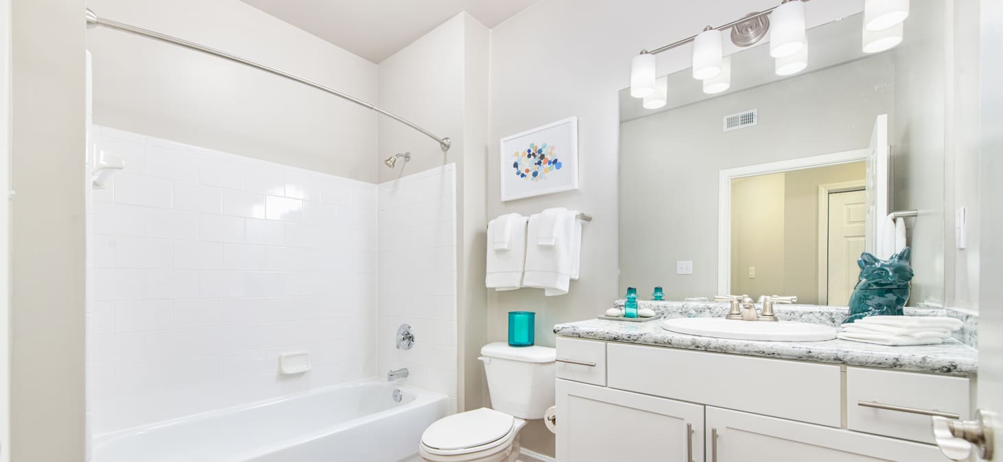Bathroom at MAA Spring luxury apartment homes in Smyrna, GA