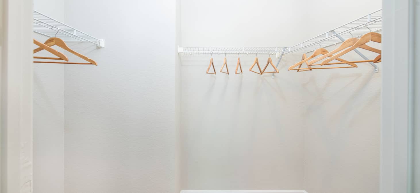 Closet at MAA Commerce Park luxury apartment homes in Charleston, SC