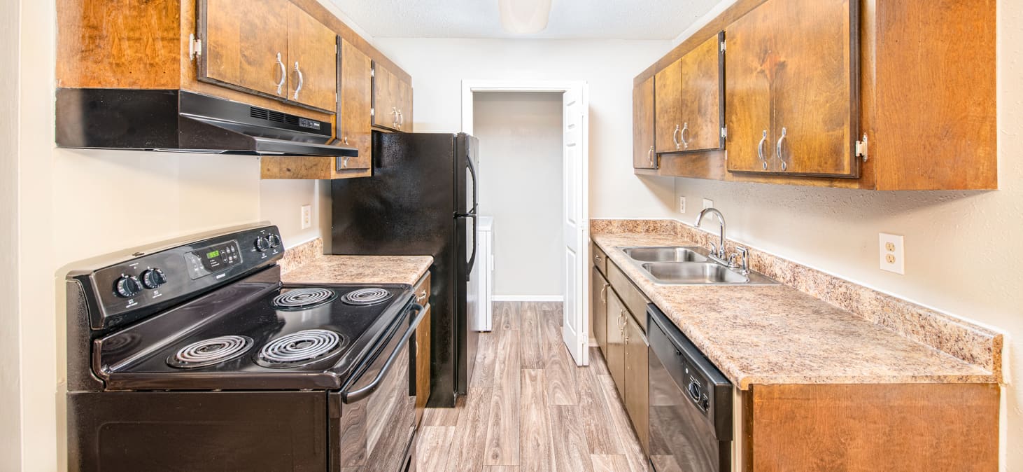 Kitchen at MAA Spring Creek luxury apartment homes in Greenville, SC