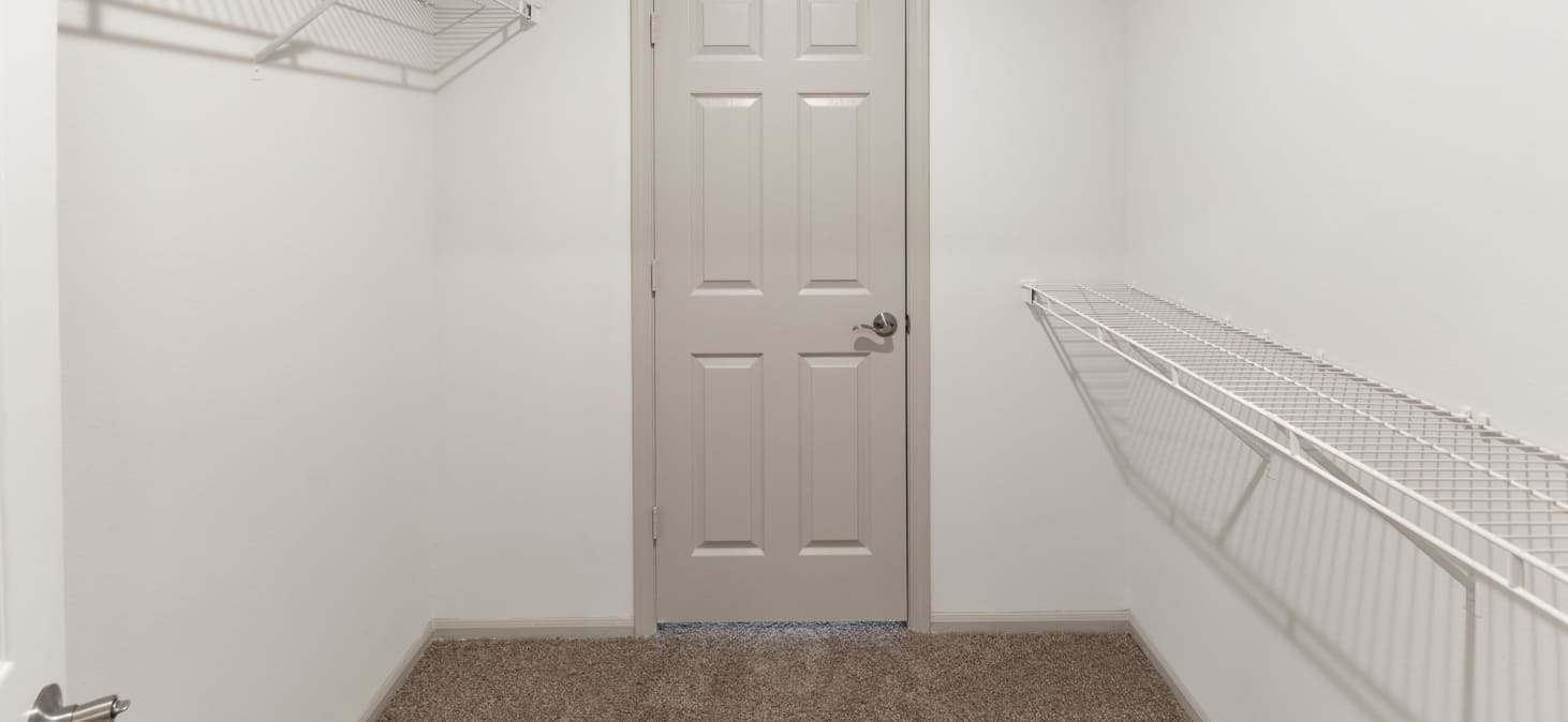 Closet at MAA Providence Main luxury apartment homes in Huntsville, AL