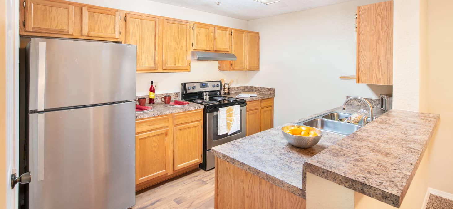 Kitchen at The Paddock Club Mandarin luxury apartment homes in Jacksonville, FL