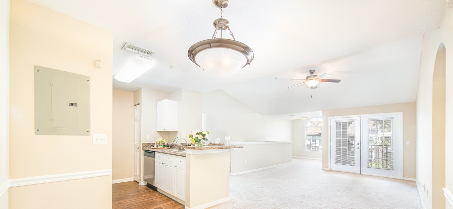 Living space at MAA Heather Glen luxury apartment homes in Orlando, FL