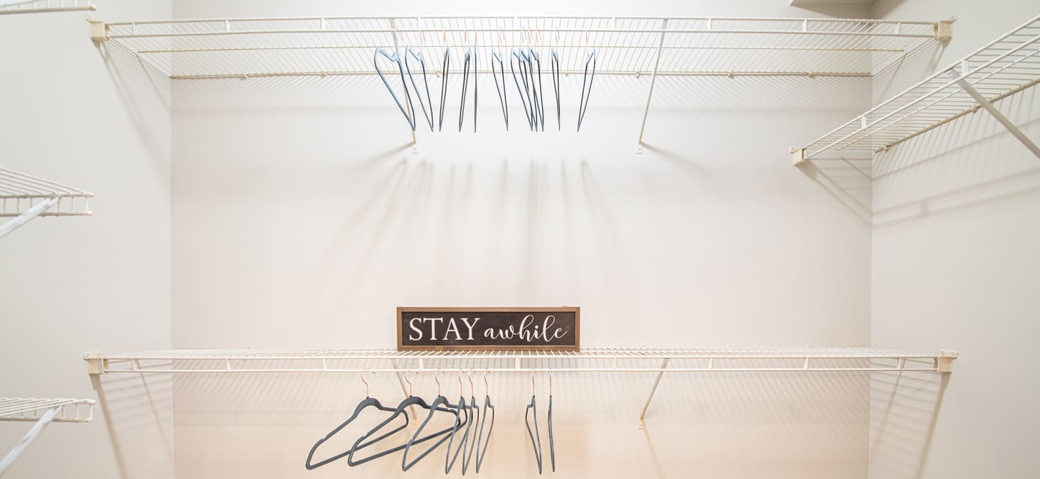 Closet at MAA Buckhead luxury apartment homes in Atlanta, GA