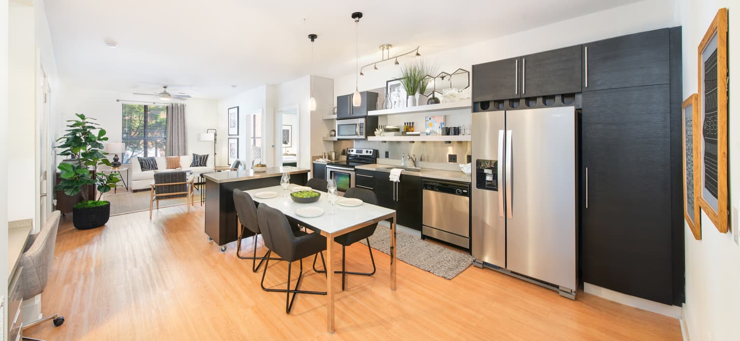 Kitchen at MAA South Line luxury apartment homes in Charlotte, NC