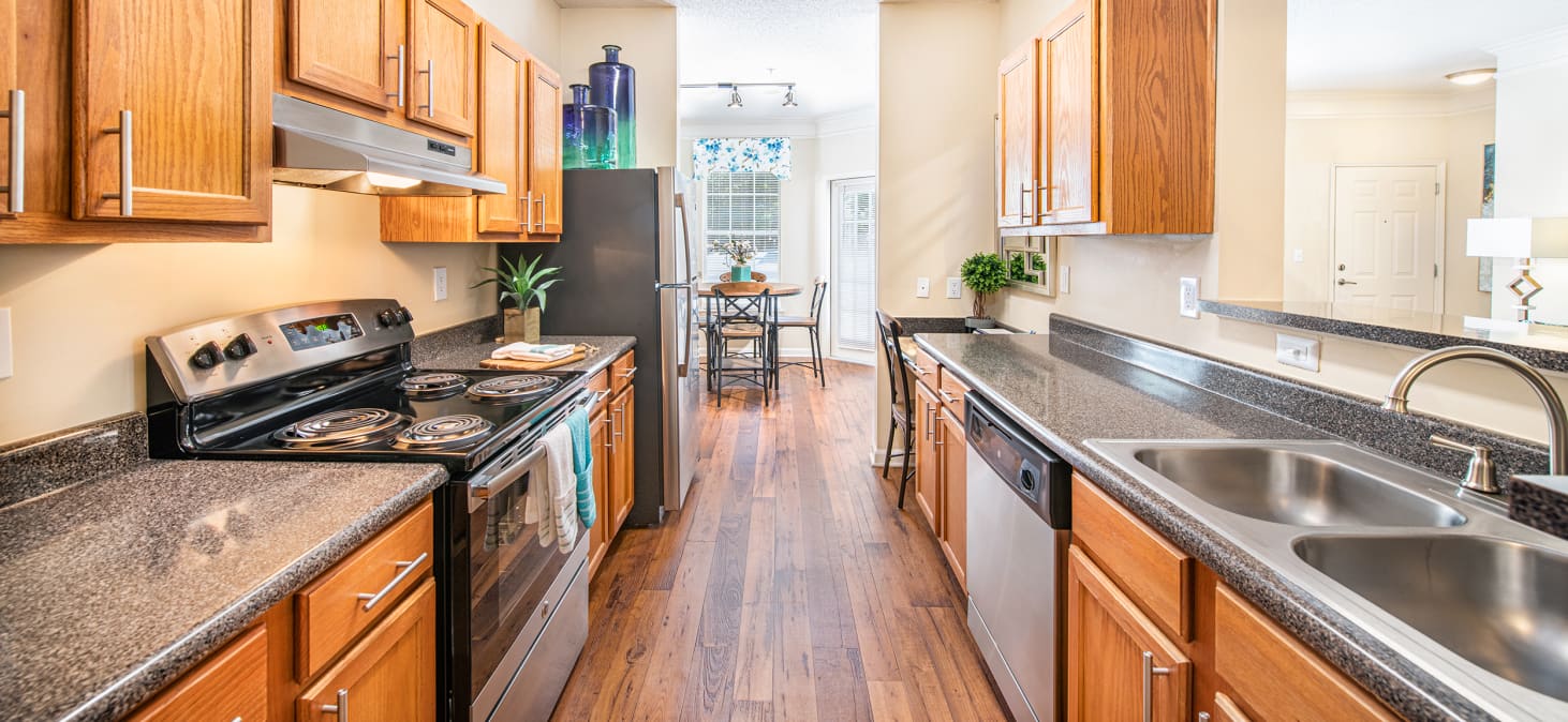 Kitchen at MAA Farm Springs luxury apartment homes in Summerville, SC