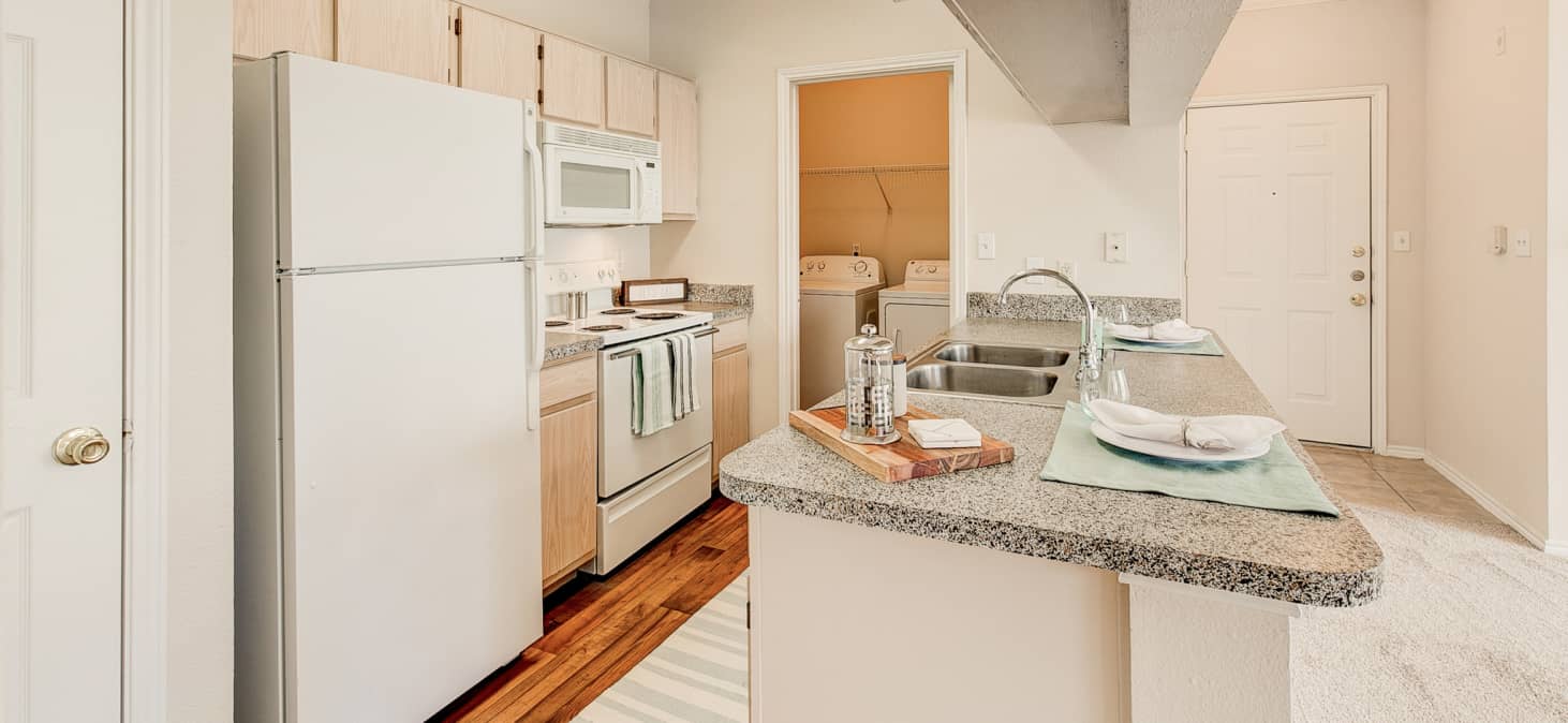 Kitchen at MAA Bear Creek luxury apartment homes in Euless, TX near Dallas