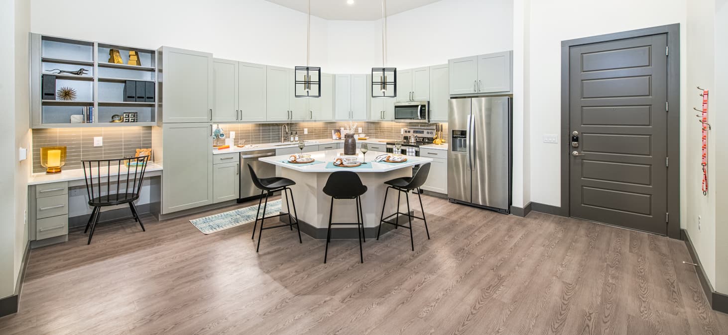 Kitchen at MAA Frisco Bridges luxury apartment homes in Dallas, TX