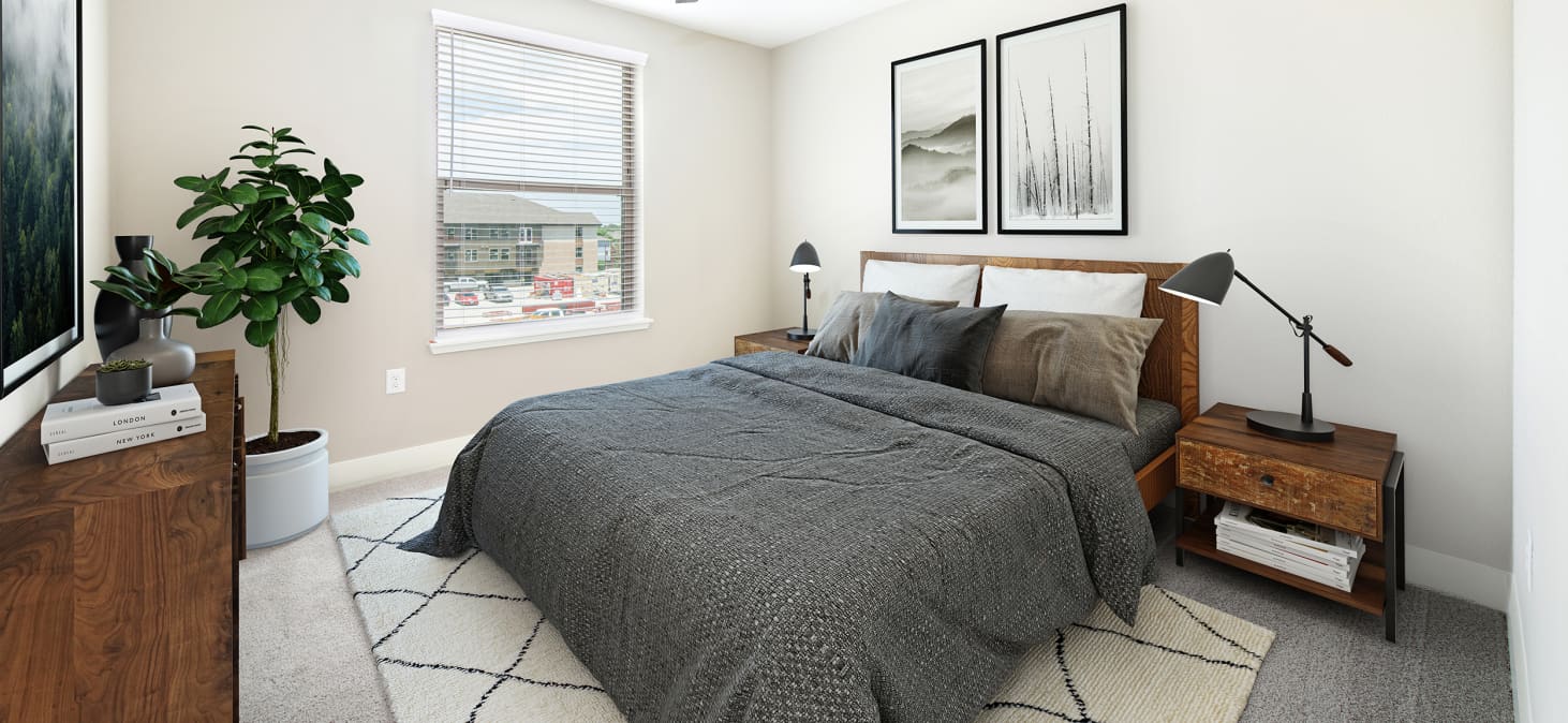 Bedroom at MAA Park Point in Houston, TX