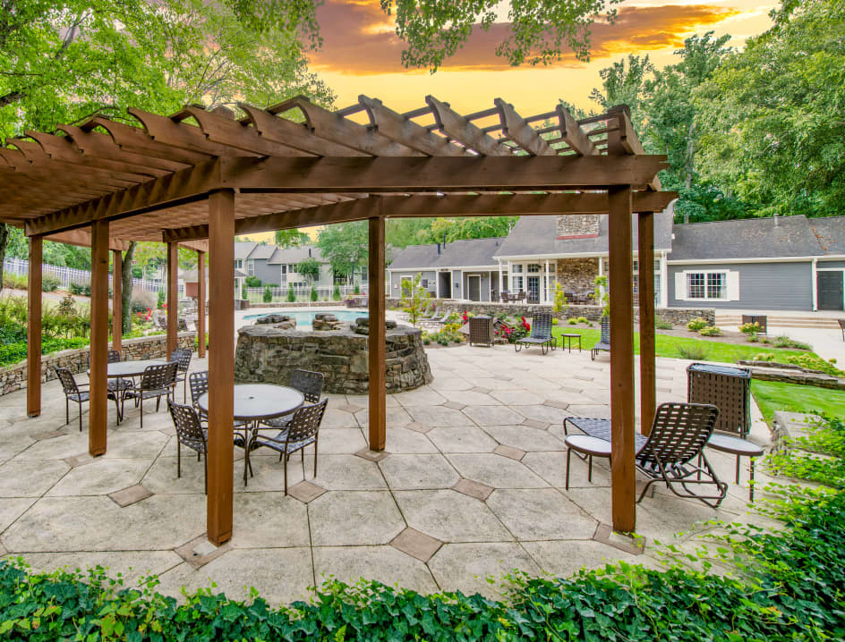 Pool Back Area at The Paddock Club Huntsville in Huntsville, AL
