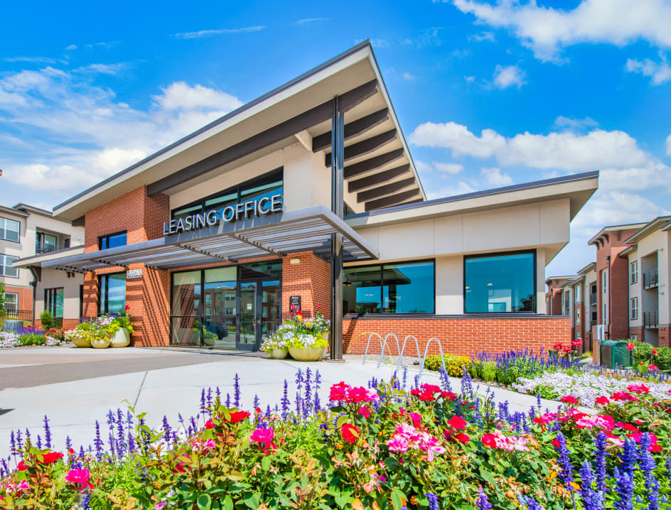 Leasing office at Sync36 luxury apartment homes in Westminster, CO