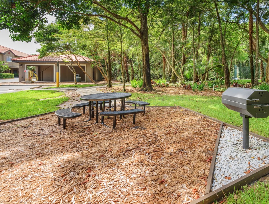 Picnic Area at Preserve at Coral Square luxury apartment homes in Coral Springs, FL