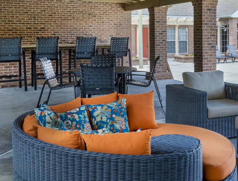 Pool Lounge at The Paddock Club Gainesville luxury apartment homes in Gainesville, FL