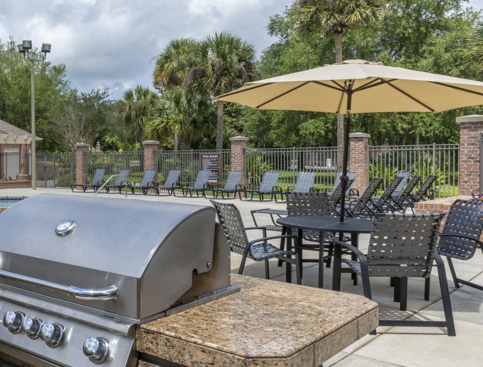Pool Grill at The Paddock Club Gainesville luxury apartment homes in Gainesville, FL