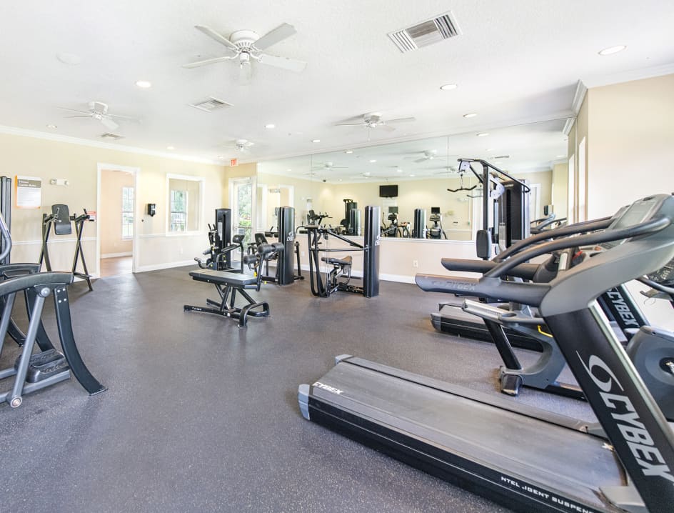 Fitness center at MAA Heather Glen luxury apartment homes in Orlando, FL