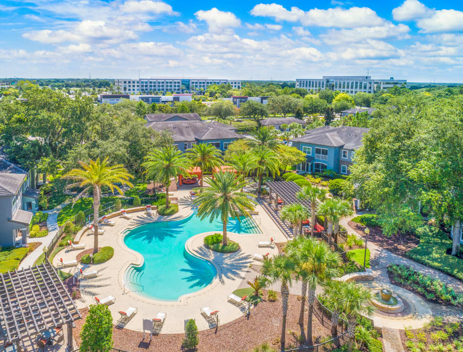 Pool at MAA Lake Mary luxury apartment homes in Orlando, FL