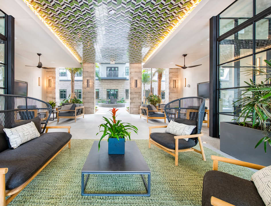Leasing office at MAA Robinson luxury apartments in Orlando, Florida