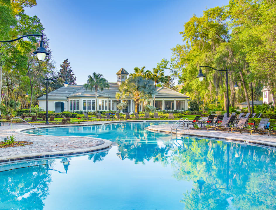 Pool at MAA Town Park Reserve luxury apartment homes in Orlando, FL