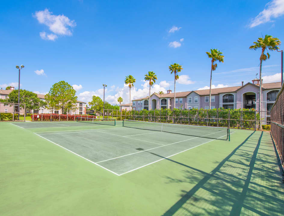 Tennis court at MAA Brandon luxury apartment homes in Tampa, FL