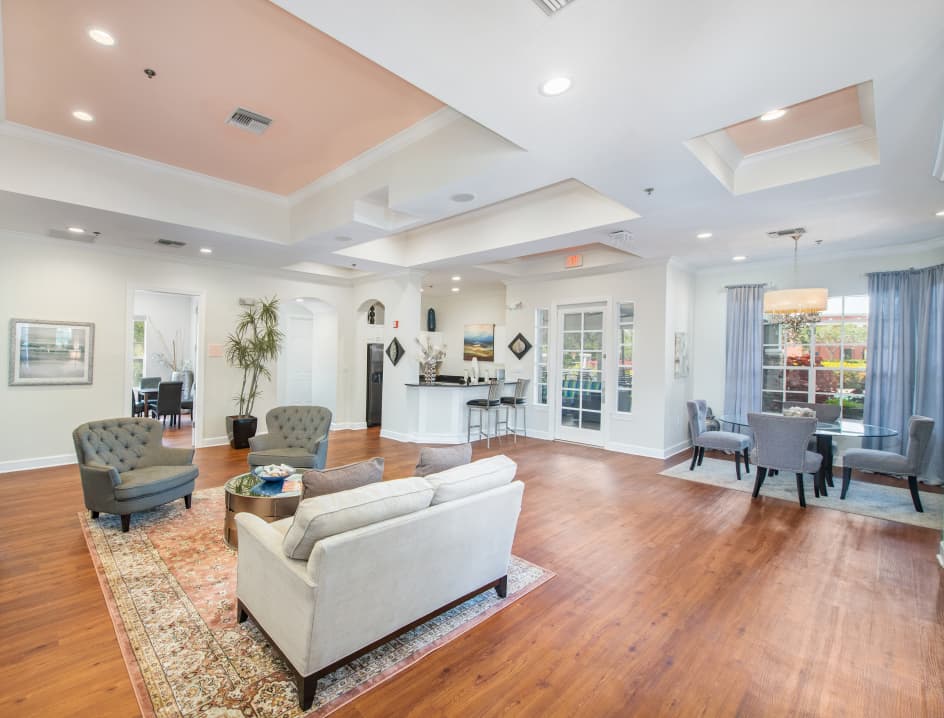 Clubhouse at MAA Lakewood Ranch luxury apartment homes in Tampa, FL