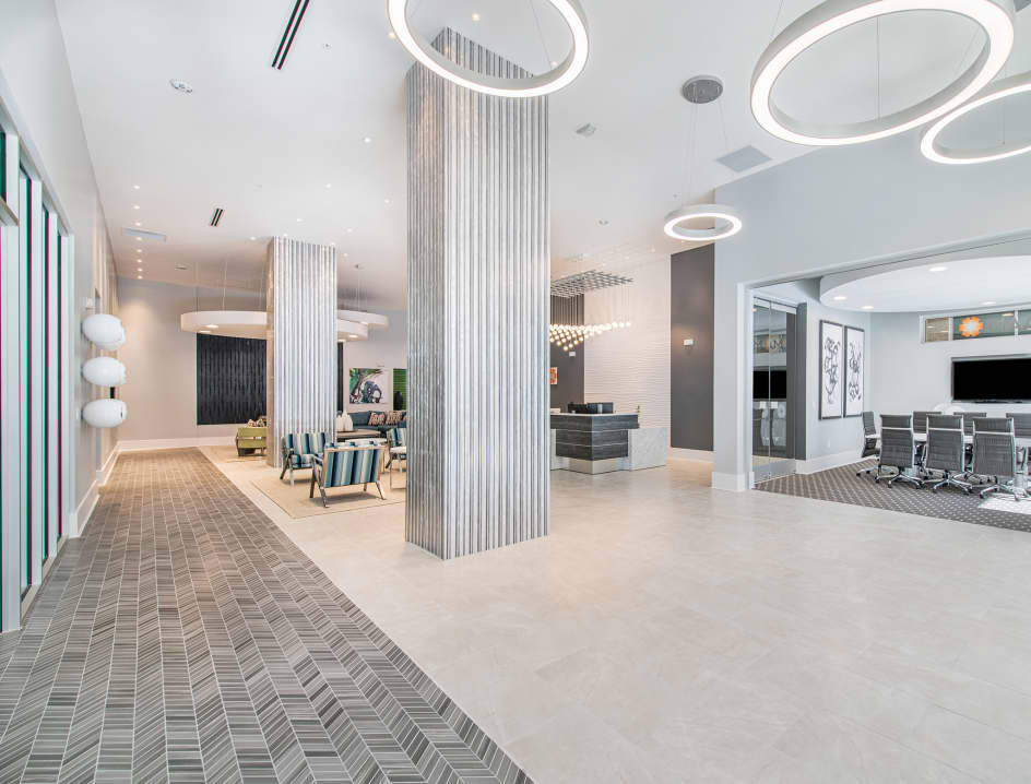 Lobby at MAA Buckhead luxury apartment homes in Atlanta, GA