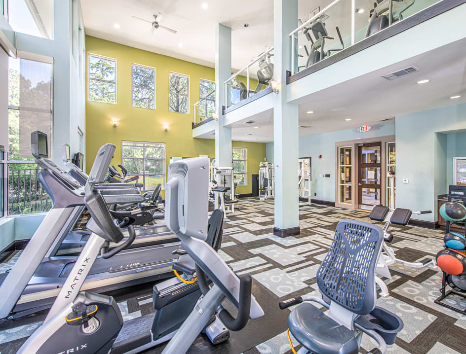 Fitness center at MAA Chastain luxury apartment homes in Atlanta, GA