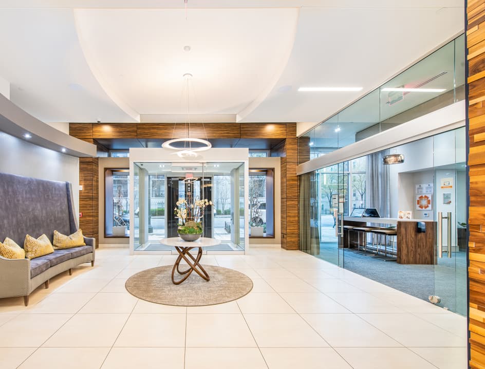 Leasing office at MAA Midtown luxury apartment homes in Atlanta, GA