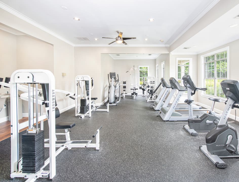 Fitness center at MAA River Place luxury apartment homes in Atlanta, GA