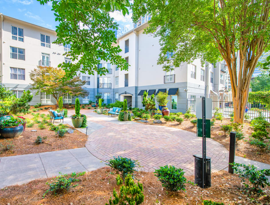 Walking path at MAA Stratford luxury apartment homes in Atlanta, GA