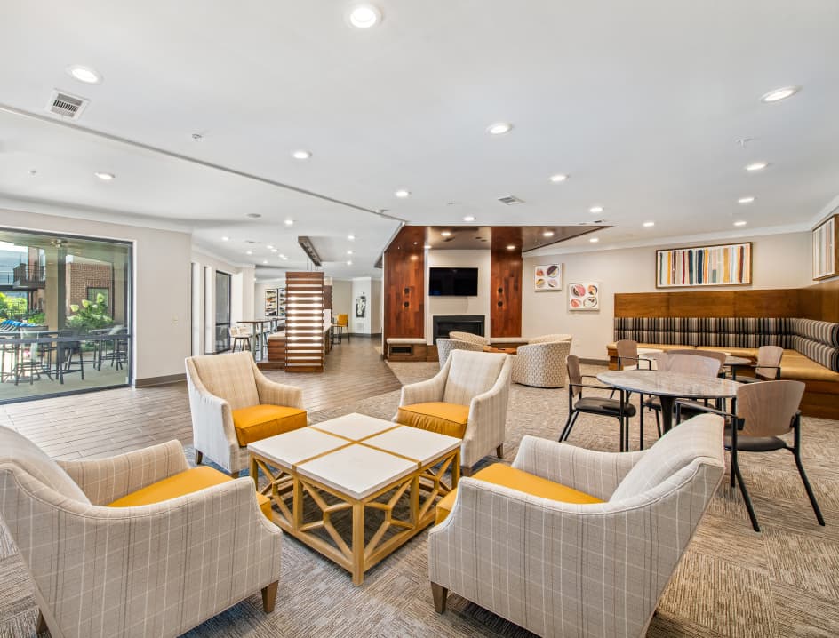 Lounge at MAA West Village luxury apartment homes in Smyrna, GA