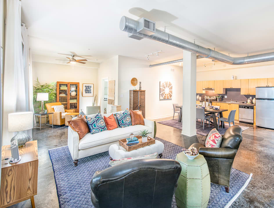 Living room 2 at MAA Stratford luxury apartment homes in Atlanta, GA