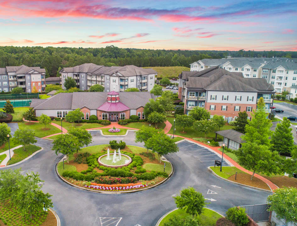 Fountain at Avala at Savannah Quarters luxury apartment homes in Savannah, GA