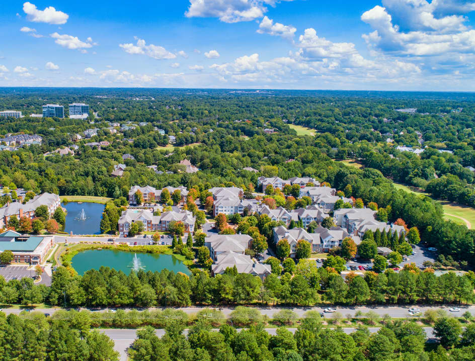Grounds at MAA Ballantyne luxury apartment homes in Charlotte, NC