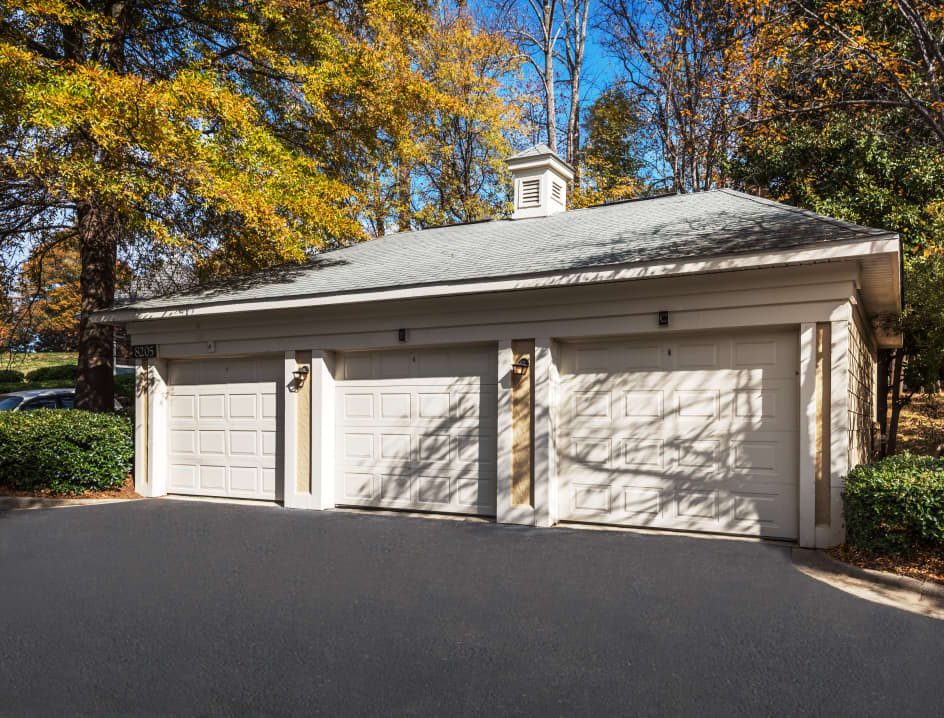 Garage at MAA Chancellor Park luxury apartment homes in Charlotte, NC