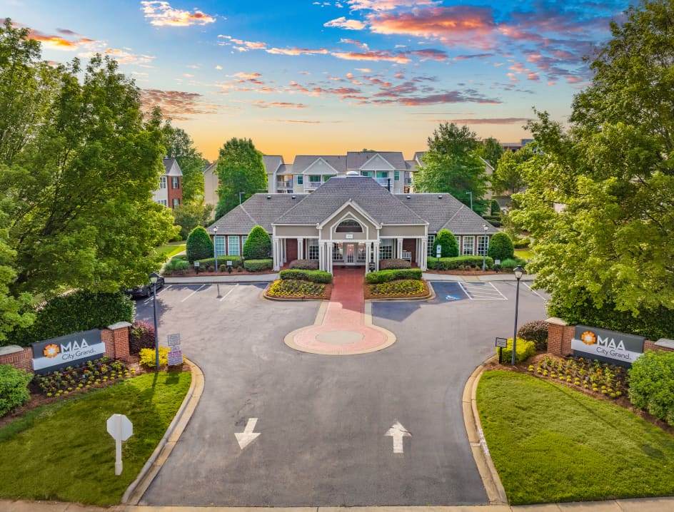 Property Entrance at MAA City Grand in Charlotte, NC