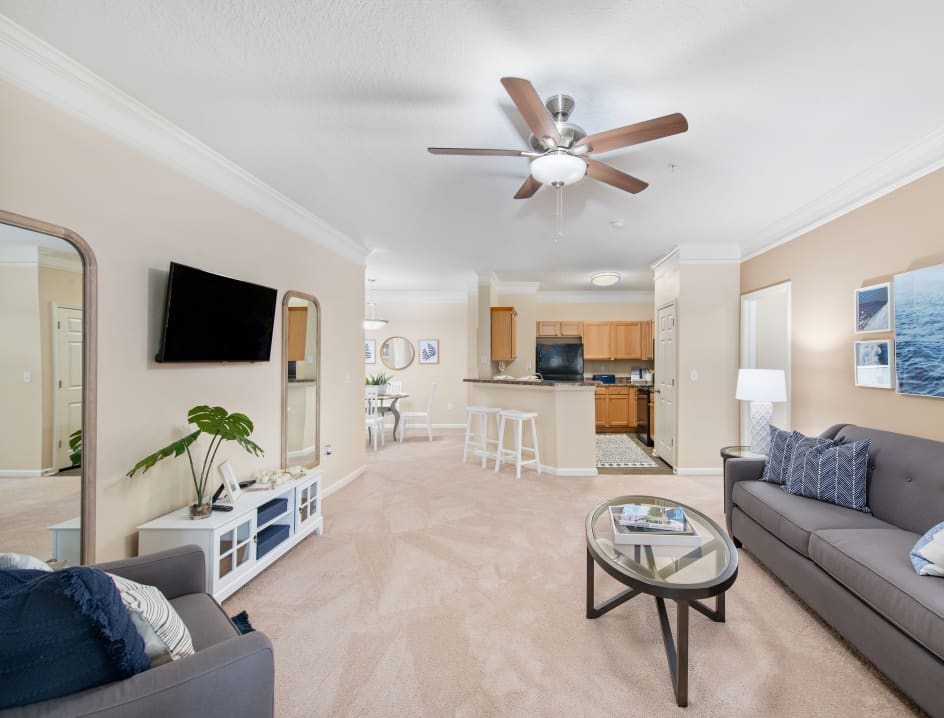 Living Room area at MAA Cornelius in Charlotte, NC