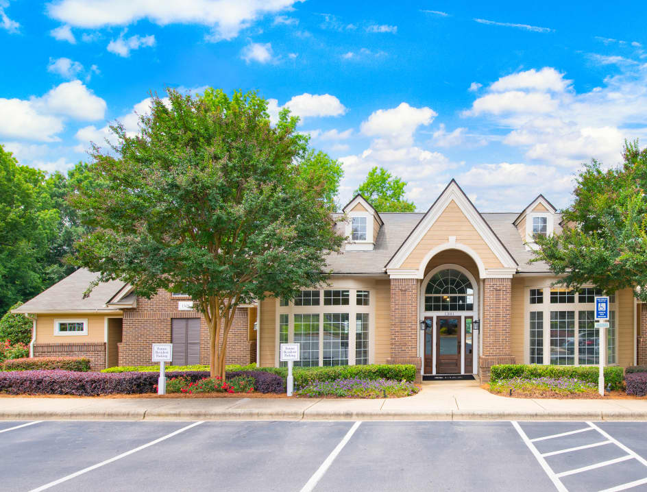 Leasing office exterior at MAA Fifty One luxury apartment homes in Charlotte, NC