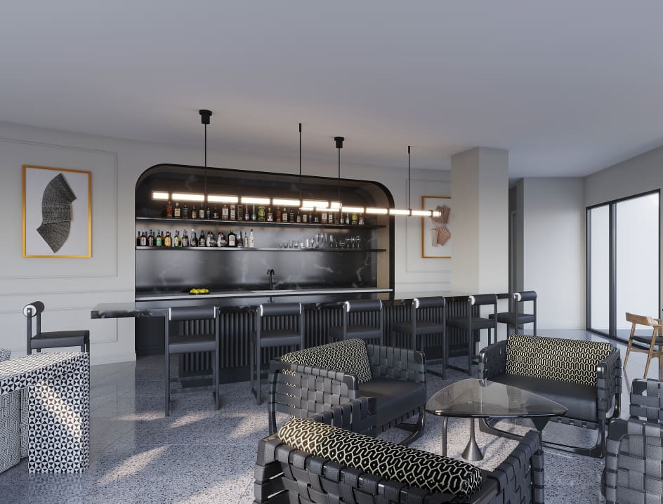 Hospitality Lounge at MAA Gateway in Charlotte, NC