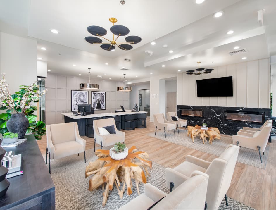 Leasing office interior at MAA Gateway in Raleigh, NC