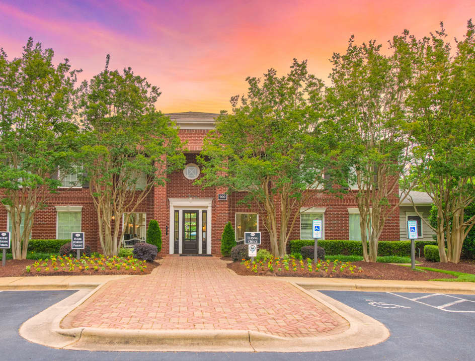 Leasing office at Waterford Forest luxury apartment homes in Cary, NC