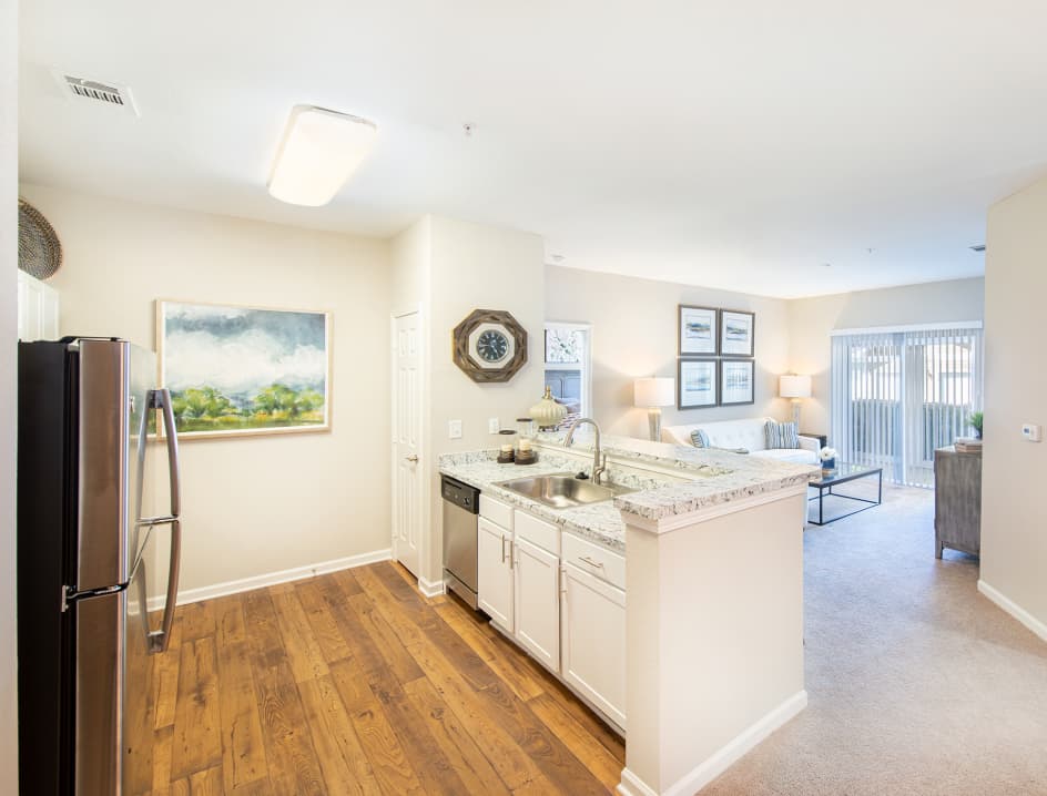 Kitchen at MAA Commerce Park luxury apartment homes in Charleston, SC
