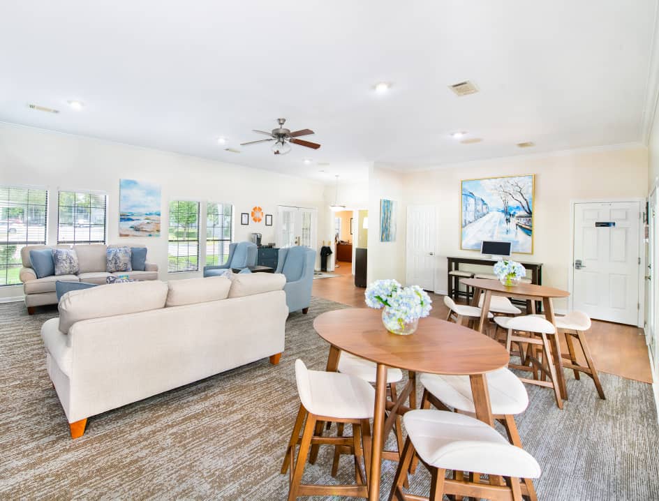 Clubhouse at MAA Crowfield luxury apartment homes in Goose Creek, SC