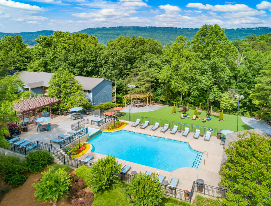 Pool at Windridge luxury apartment homes in Chattanooga, TN